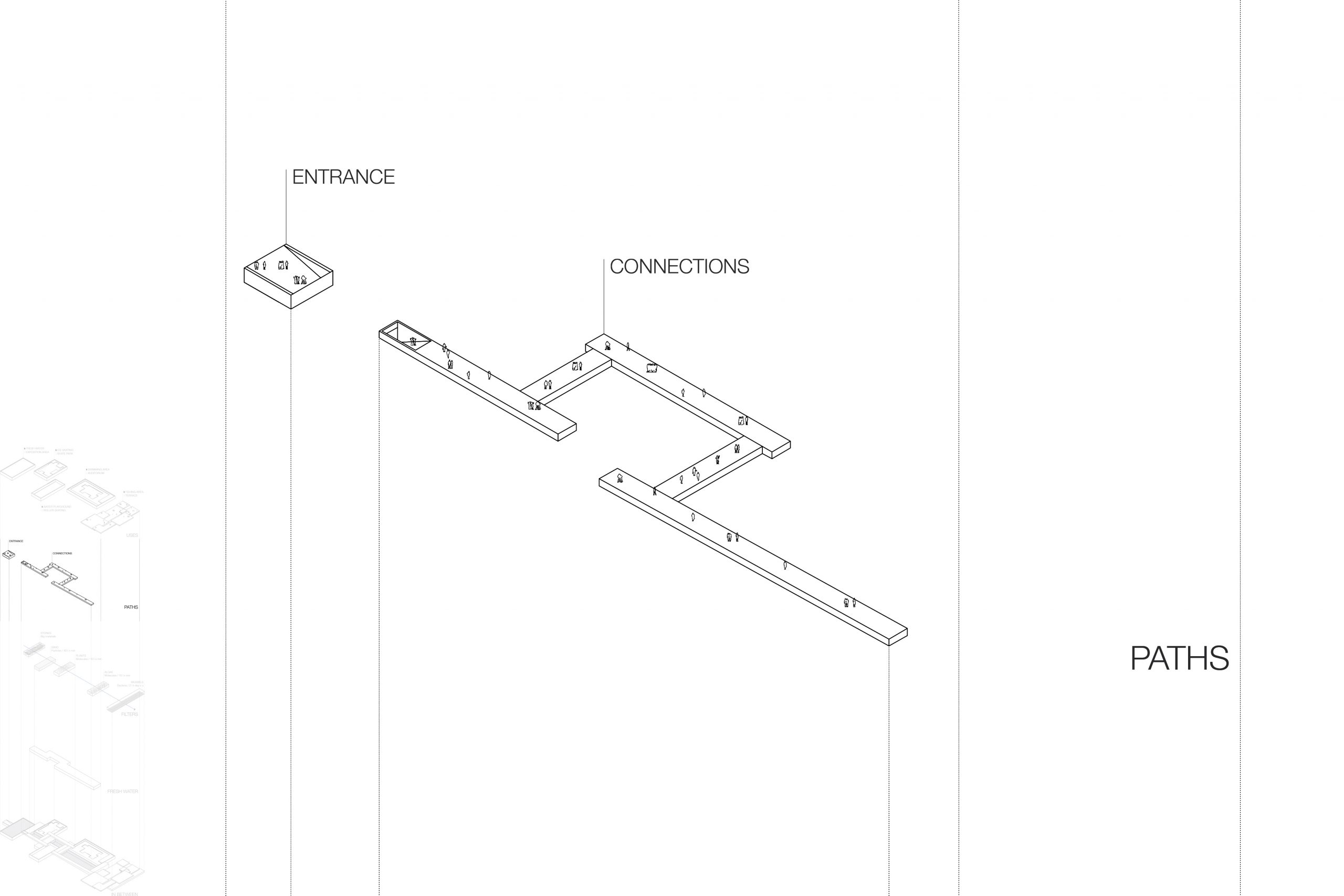 17/20 - EXPLODED AXONOMETRIC: PATHS